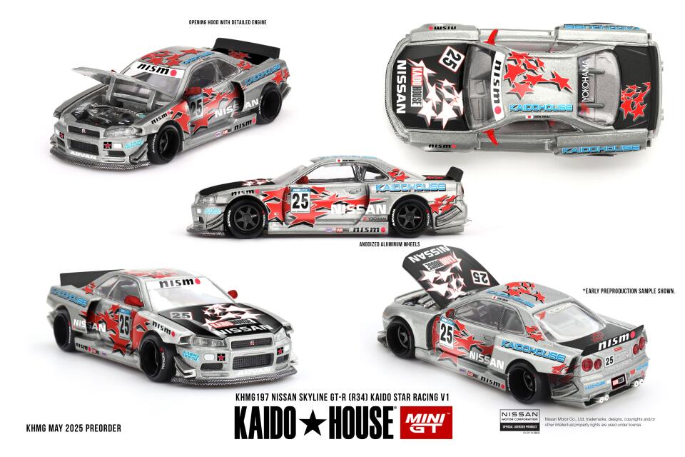 KAIDO HOUSE - KHMG NISSAN SKYLINE GT-R R34 KAIDO STAR RACING V1