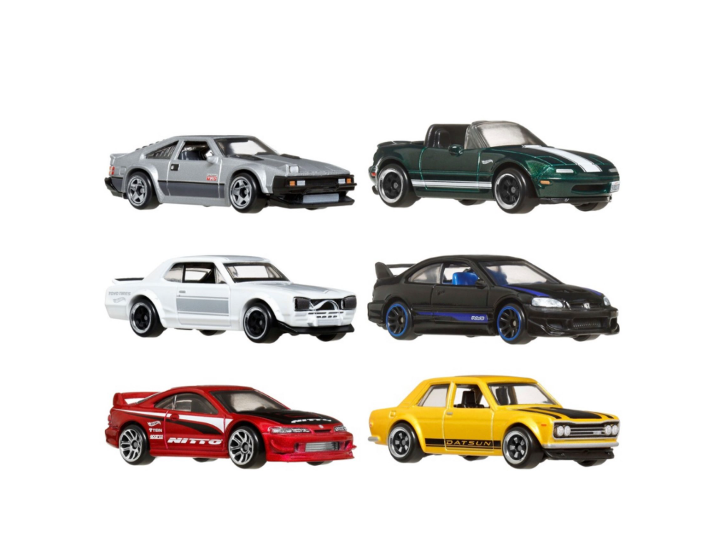 HOT WHEELS - STREETS OF JAPAN 6 PACK (2025) - HW SILVER SERIES