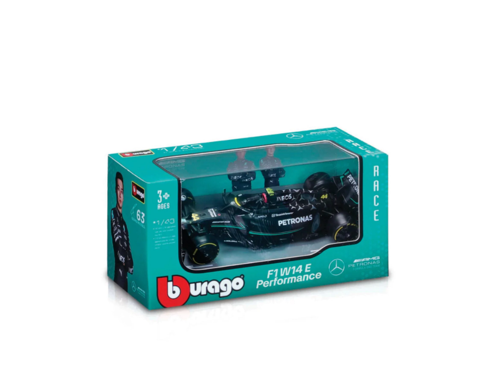 BBURAGO FORMULA 1 - F1 W14 E PERFORMANCE MERCEDES - #44 HAMILTON 1:43 SCALE