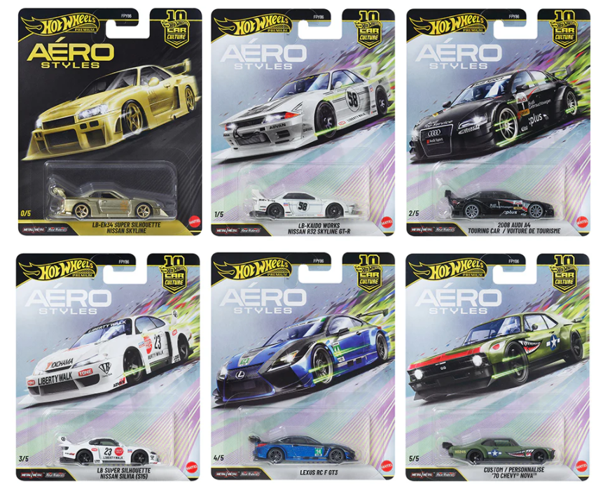 Hot Wheels Car Culture 2026 Aero Styles – Complete Set Guide & Vehicle List