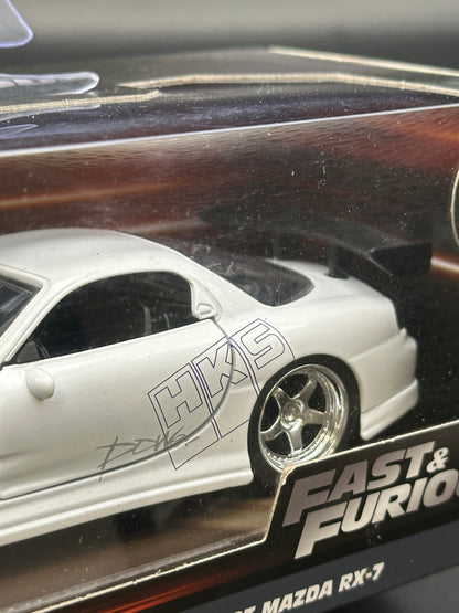 JADA DIECAST CARS - 1993 MAZDA RX7 - FAST FURIOUS 1/32 SCALE