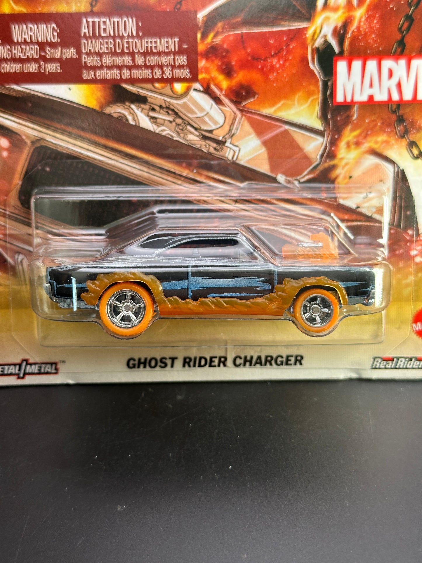HOT WHEELS - GHOST RIDER DODGE CHARGER (2025) - REPLICA ENTERTAINMENT: GHOST RIDER