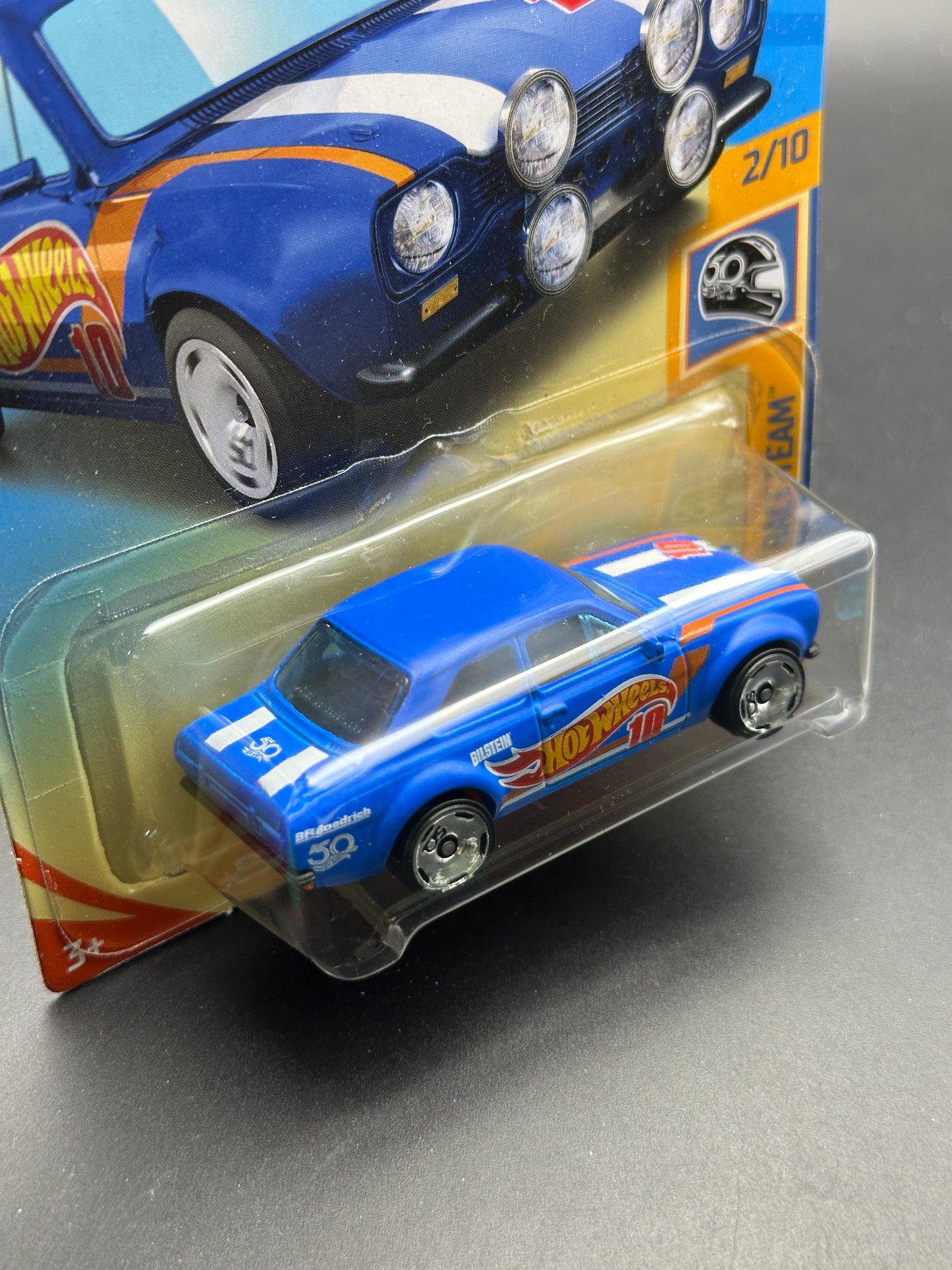 HOT WHEELS - 70 FORD ESCORT RS1600 (2018) - HW 50th RACE TEAM 2/10