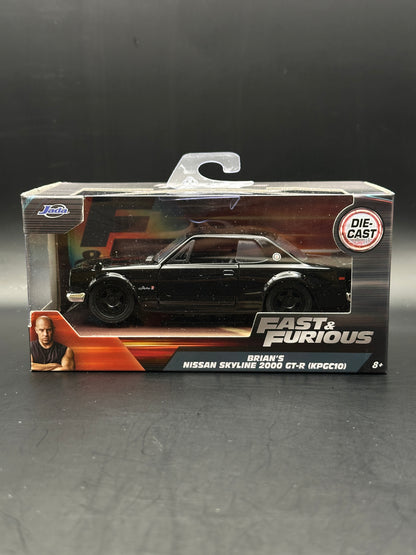 JADA DIECAST CARS - BRIANS NISSAN SKYLINE 2000 GT-R KPGC10 - FAST AND FURIOUS 1/32 SCALE