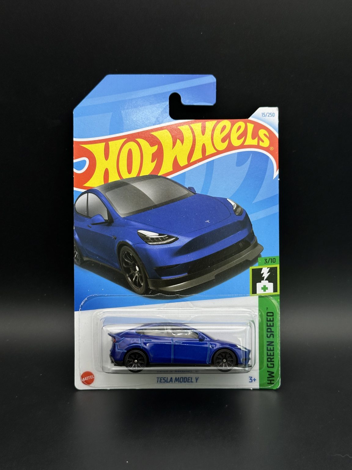 HOT WHEELS - TESLA MODEL Y (2024) - HW GREEN SPEED 3/10