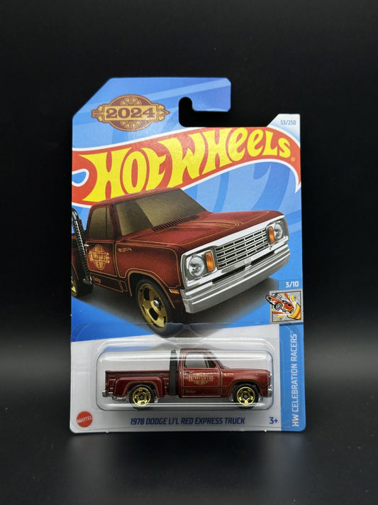 HOT WHEELS - 1978 DODGE LIL RED EXPRESS TRUCK (2024) - CELEBRATION RACERS 3/10