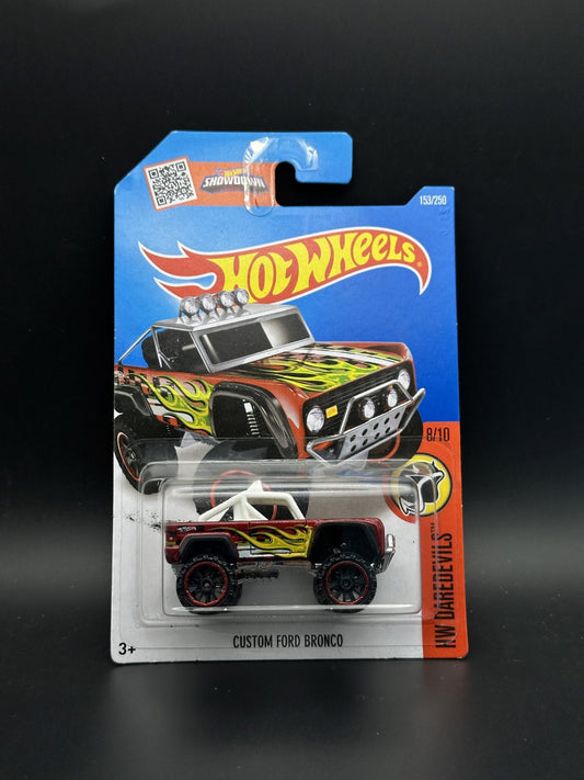 HOT WHEELS - CUSTOM FORD BRONCO (2016) - HW DAREDEVILS 8/10