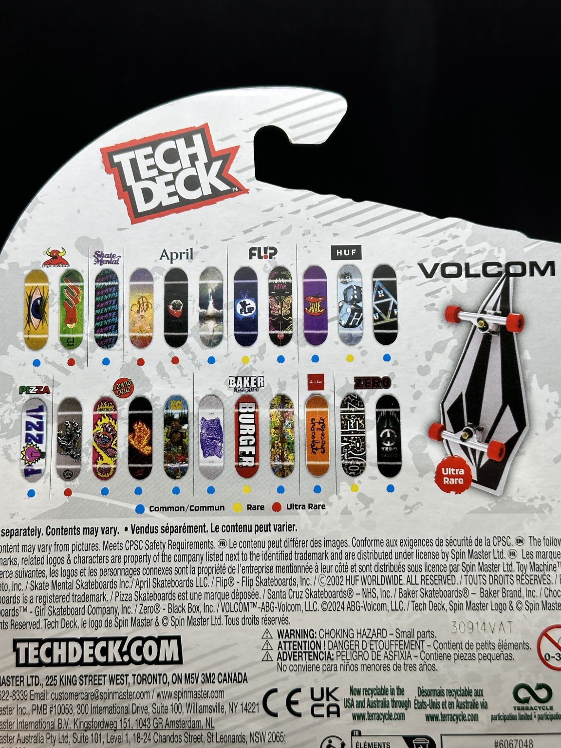 TECH DECK - APRIL - ULTRA RARE - SKATEBOARD - FINGERBOARD
