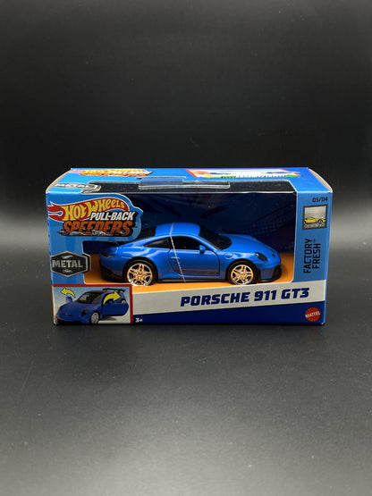 HOT WHEELS - PORSCHE 911 GT3 (2024) - HW FACTORY FRESH - PULL BACK SPEEDERS