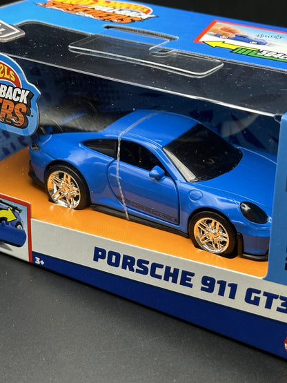 HOT WHEELS - PORSCHE 911 GT3 (2024) - HW FACTORY FRESH - PULL BACK SPEEDERS