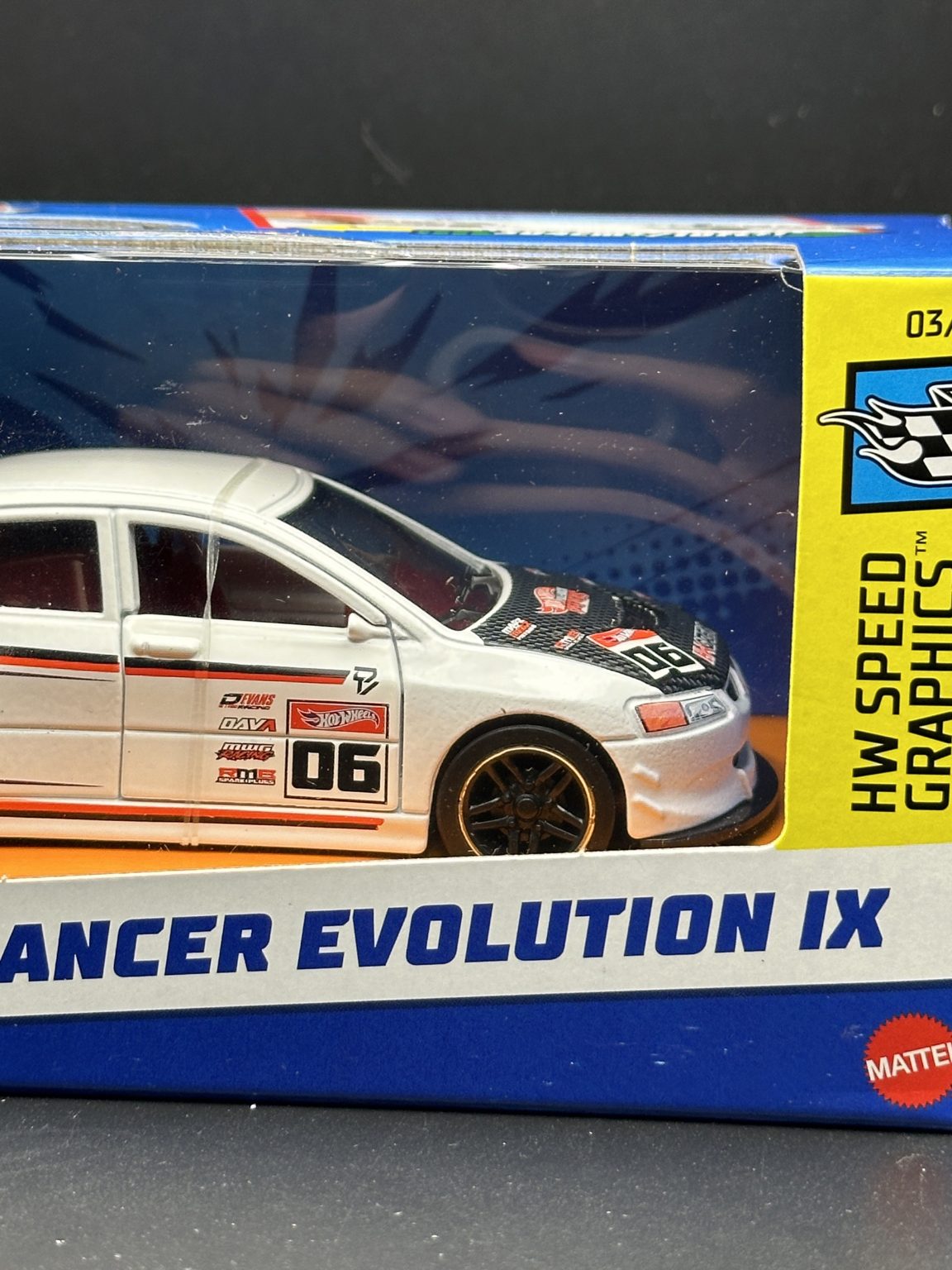 HOT WHEELS - LANCER EVOLUTION IX (2024) - HW SPEED GRAPHICS - PULL BACK SPEEDERS