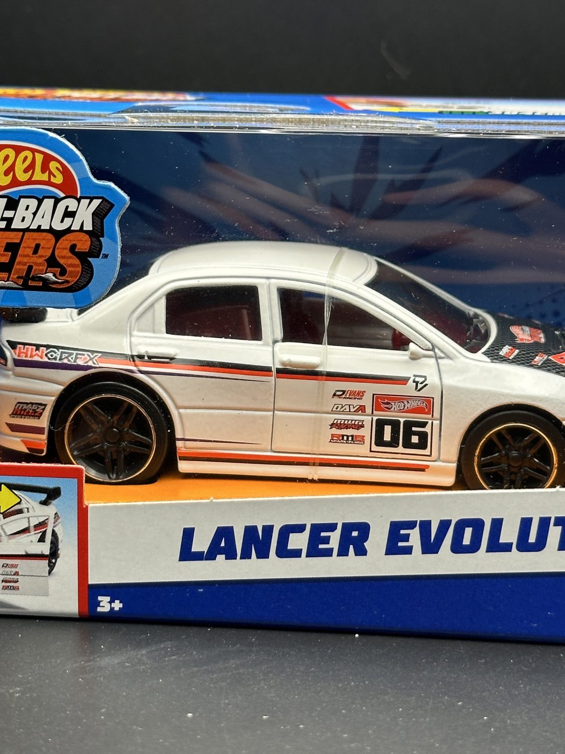 HOT WHEELS - LANCER EVOLUTION IX (2024) - HW SPEED GRAPHICS - PULL BACK SPEEDERS