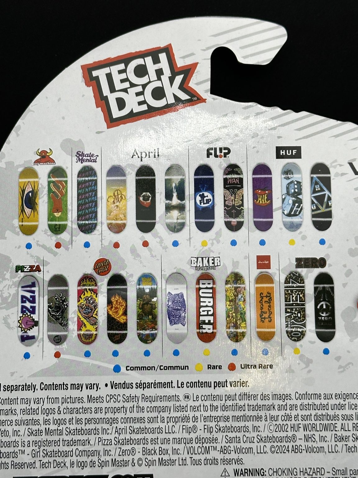 TECH DECK - SANTA CRUZ - ULTRA RARE - SKATEBOARD - FINGERBOARD