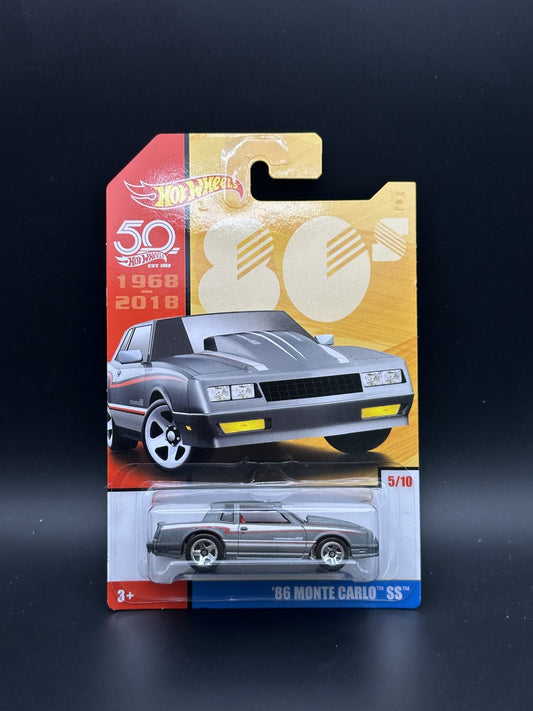 HOT WHEELS - 86 MONTE CARLO SS (2018) - 50th ANNIVERSARY THROWBACK SERIES 5/10