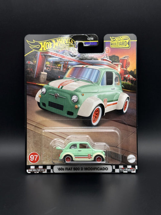 HOT WHEELS - 60s FIAT 500 D MODIFICADO (2024) - MIX 2 - HW BOULEVARD #97