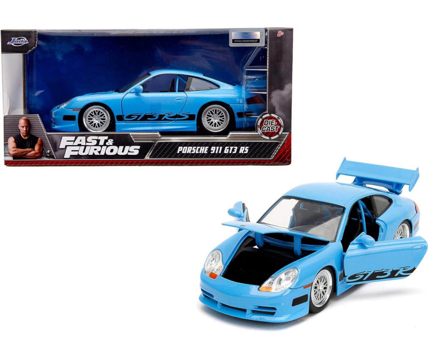 JADA DIECAST CARS - PORSCHE 911 GT3 RS - FAST FURIOUS 1/24 SCALE