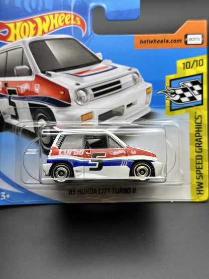 HOT WHEELS - 85 HONDA CITY TUBRO II (2018) - HW SPEED GRAPHICS 10/10