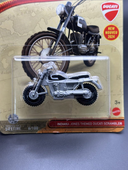 MATCHBOX - INDIANA JONES THEMED DUCATI SCRAMBLER - 6/100 - DIECAST