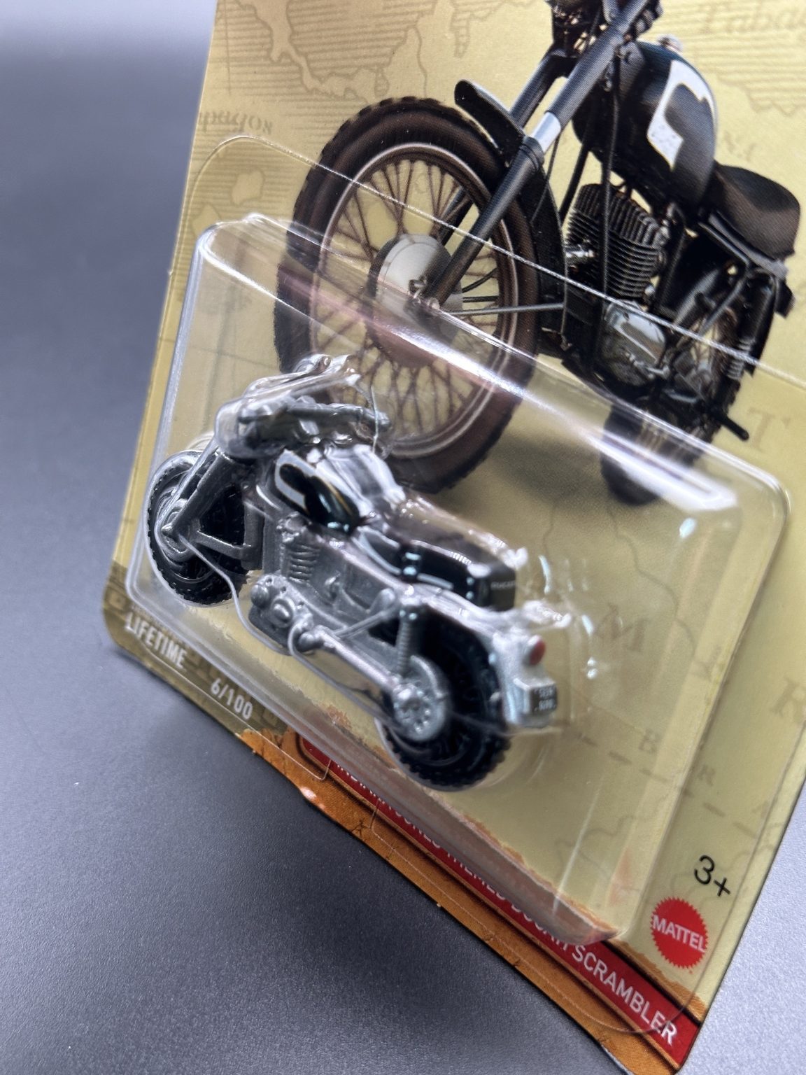 MATCHBOX - INDIANA JONES THEMED DUCATI SCRAMBLER - 6/100 - DIECAST