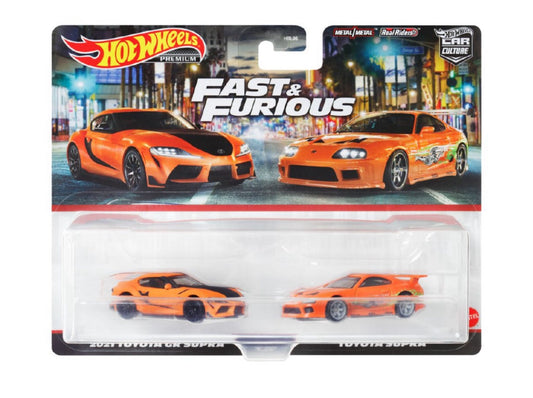 HOT WHEELS - FAST AND FURIOUS 2 PACK - TOYOTA SUPRA - CAR CULTURE