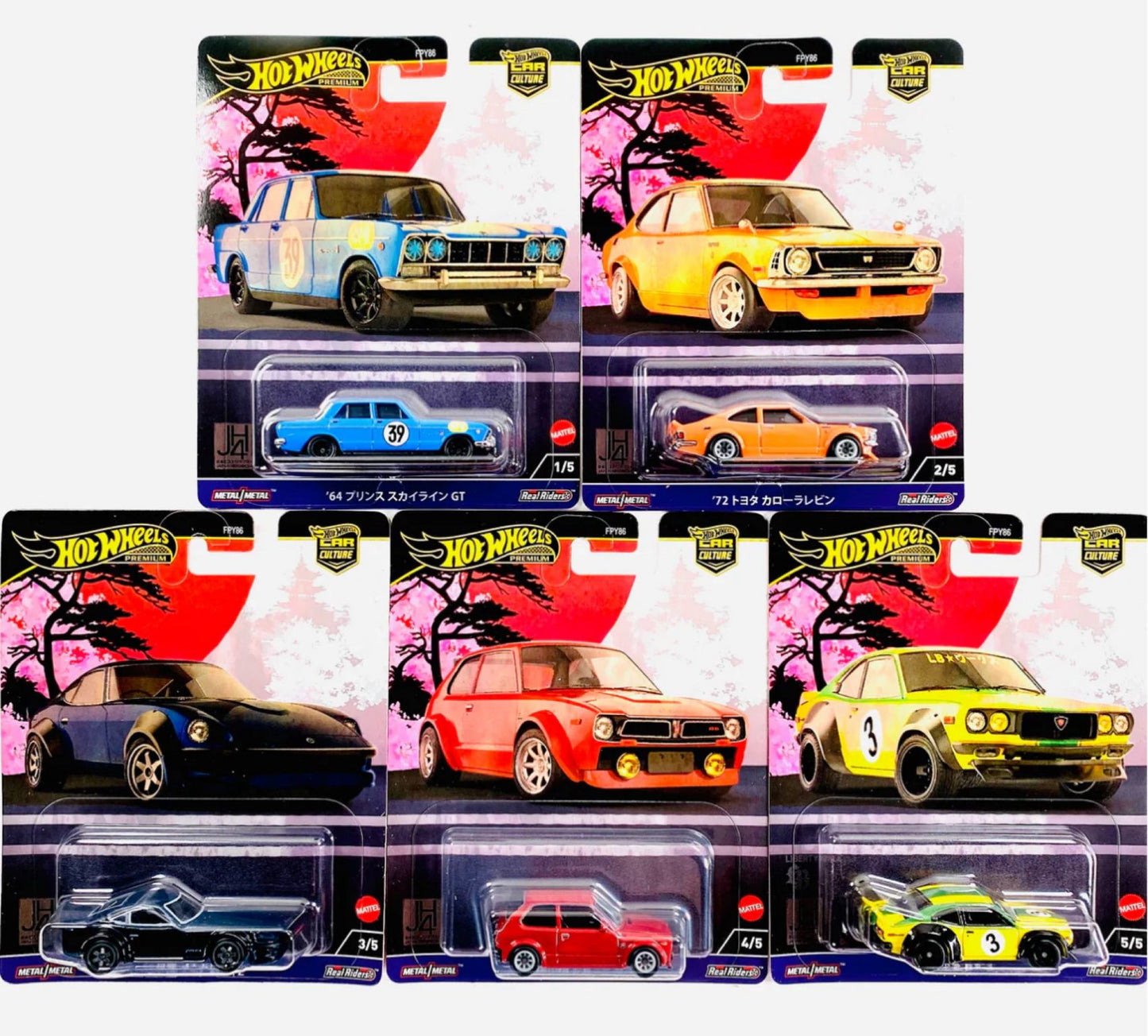 HOT WHEELS - JAPAN HISTORICS 4 (2024) - CAR CULTURE - FULL SET