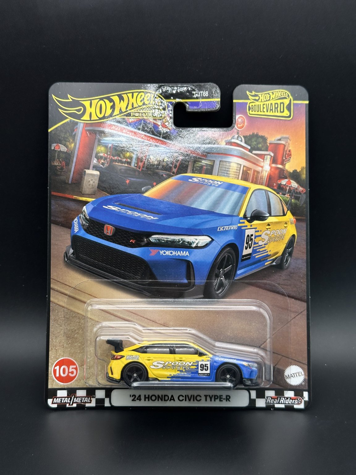 HOT WHEELS - 24 HONDA CIVIC TYPE R (2024) - MIX 3 - HW BOULEVARD #105