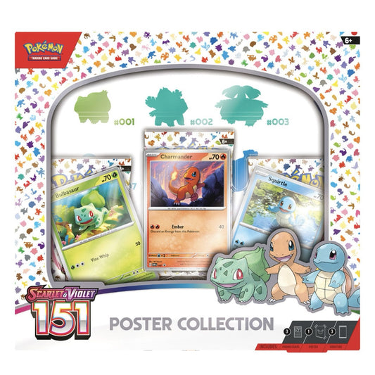 POKEMON TCG - POSTER COLLECTION BOX - SEALED - POKEMON SCARLET AND VIOLET 151