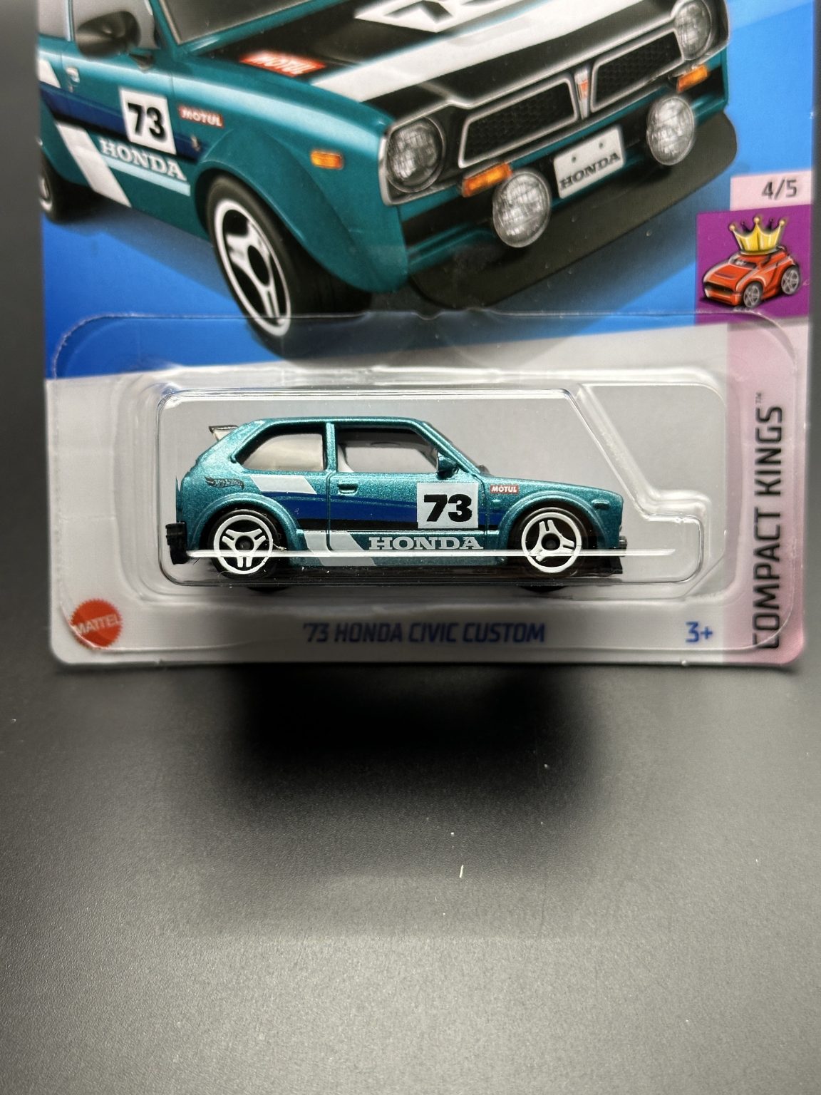 HOT WHEELS - 73 HONDA CIVIC CUSTOM - (2024) - HW COMPACT KINGS 4/5