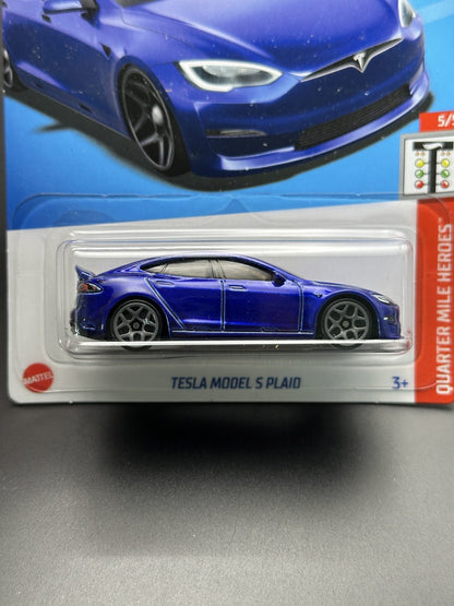 HOT WHEELS - TESLA MODEL S PLAID (2024) - HW QUARTER MILE HEROES 5/5