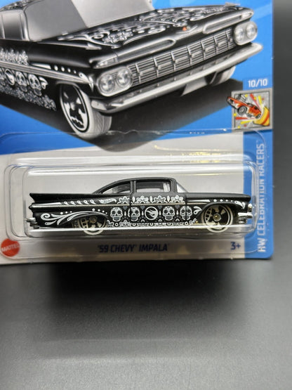 HOT WHEELS - 59 CHEVY IMPALA - TREASURE HUNT (2024) - CELEBRATION RACERS 10/10