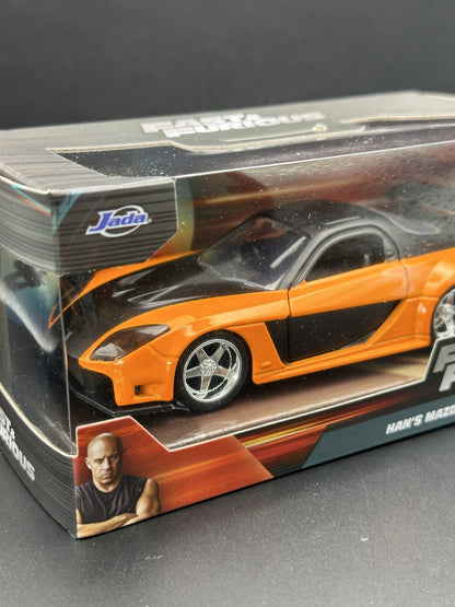 JADA DIECAST CARS - HAN’S MAZDA RX-7 - FAST FURIOUS 1/32 SCALE