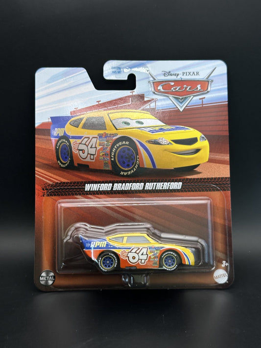 DISNEY PIXAR CARS - WINFORD BRADFORD RUTHERFORD - CARS - DIECAST