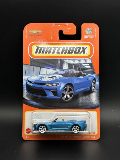 MATCHBOX - 16 CHEVY CAMARO CONVERTIBLE - MATCHBOX DIECAST 31/100