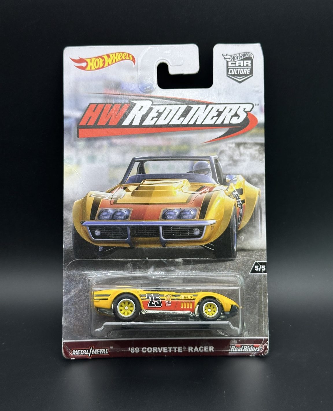 HOT WHEELS - 69 CORVETTE RACER (2017) - CAR CULTURE - HW REDLINERS 5/5