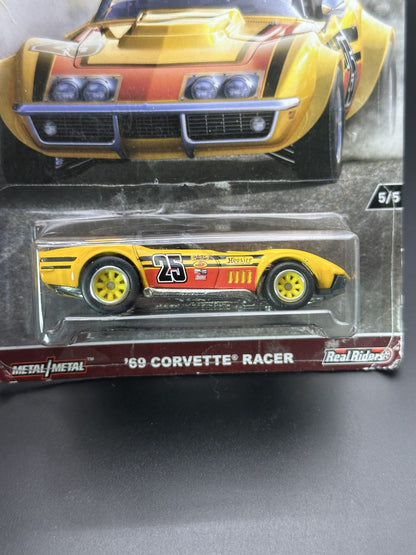 HOT WHEELS - 69 CORVETTE RACER (2017) - CAR CULTURE - HW REDLINERS 5/5