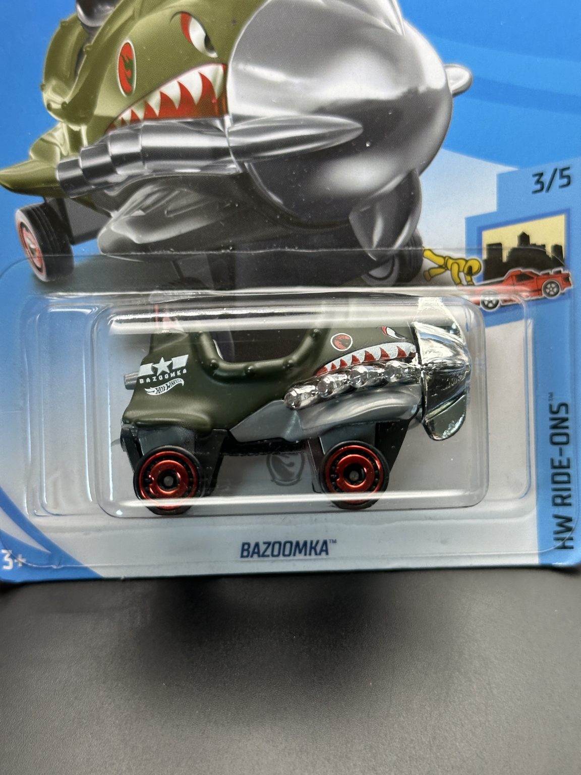 HOT WHEELS - BAZOOMKA (2019) - TREASURE HUNT - HW RIDE ON 3/5