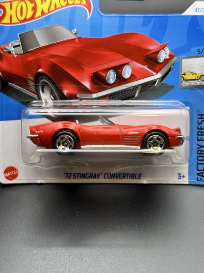 HOT WHEELS - 72 STINGRAY CONVERTIBLE (2024) - FACTORY FRESH 5/10
