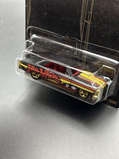HOT WHEELS - 66 CHEVY NOVA (2023) - 55th ANNIVERSARY BLACK & YELLOW 5/6
