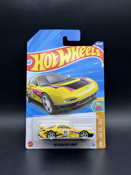 HOT WHEELS - 95 MAZDA RX7 DRIFT (2025) - HW 70s vs 90s 9/10