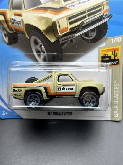 HOT WHEELS - 87 DODGE D100 (2025) - HW BAJA BLAZERS 1/10
