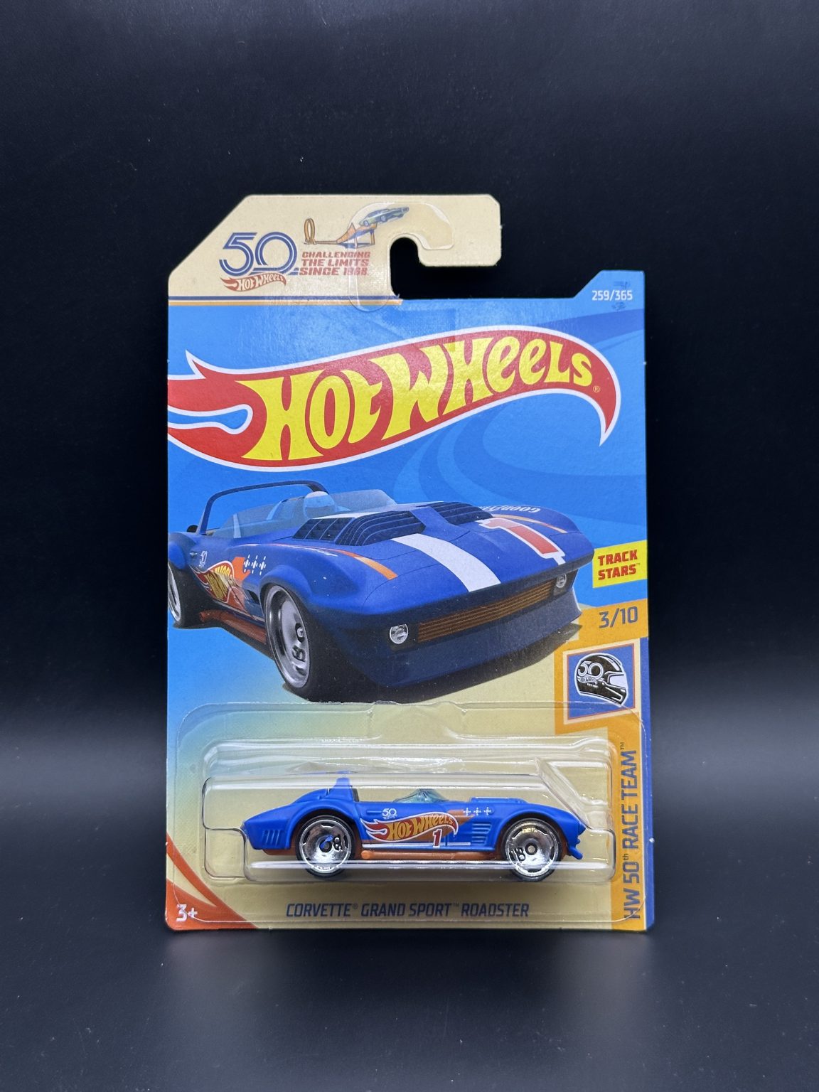 HOT WHEELS - CORVETTE GRAND SPORT ROADSTER (2018) - HW 50th RACE TEAM 3/10