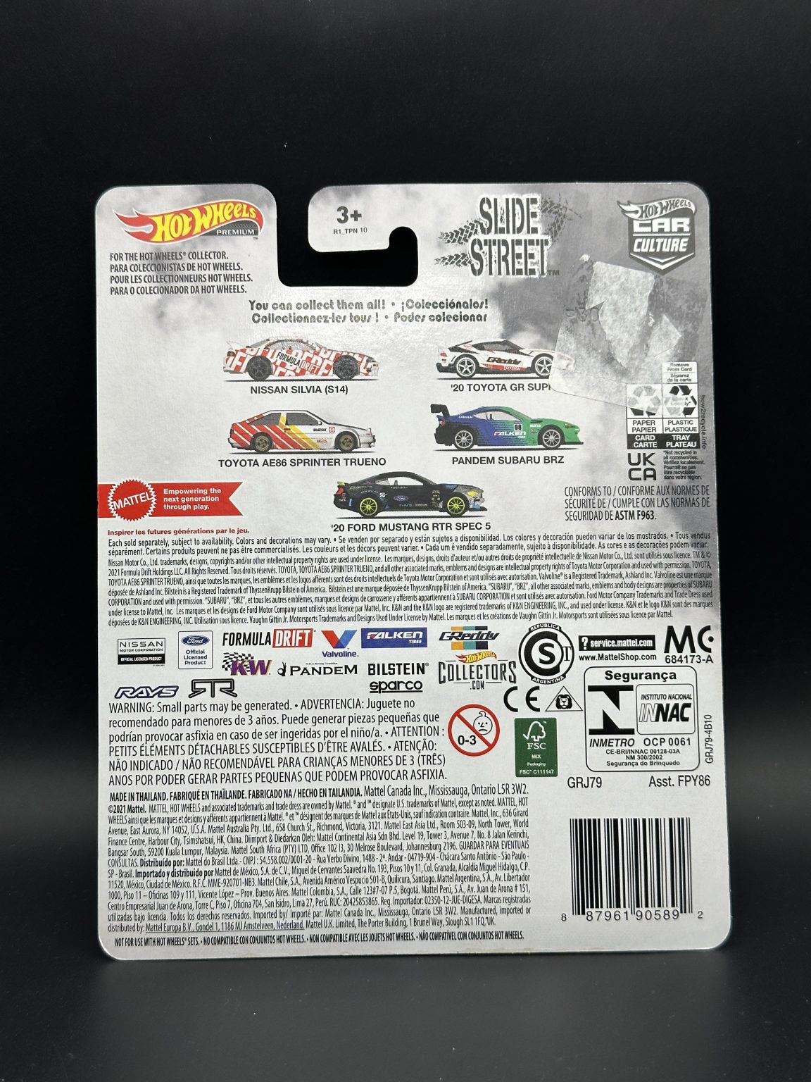 HOT WHEELS - 20 TOYOTA GR SUPRA (2021) - SLIDE STREET 2/5