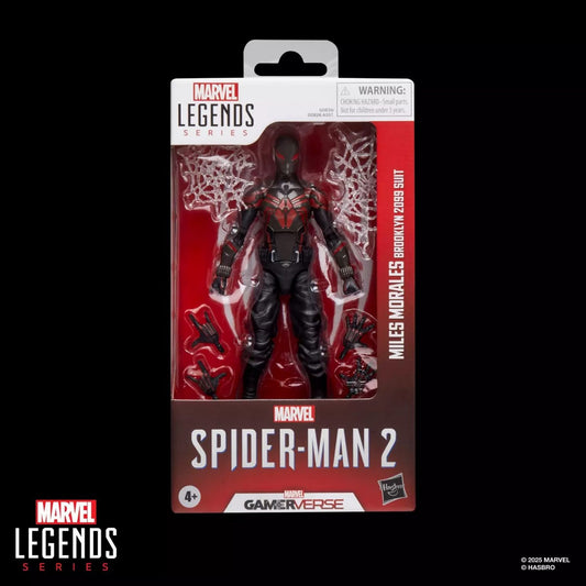 MARVEL LEGENDS MILES MORALES BROOKLYN 2099 SUIT - GAMERVERSE SPIDER MAN 2 FIGURE