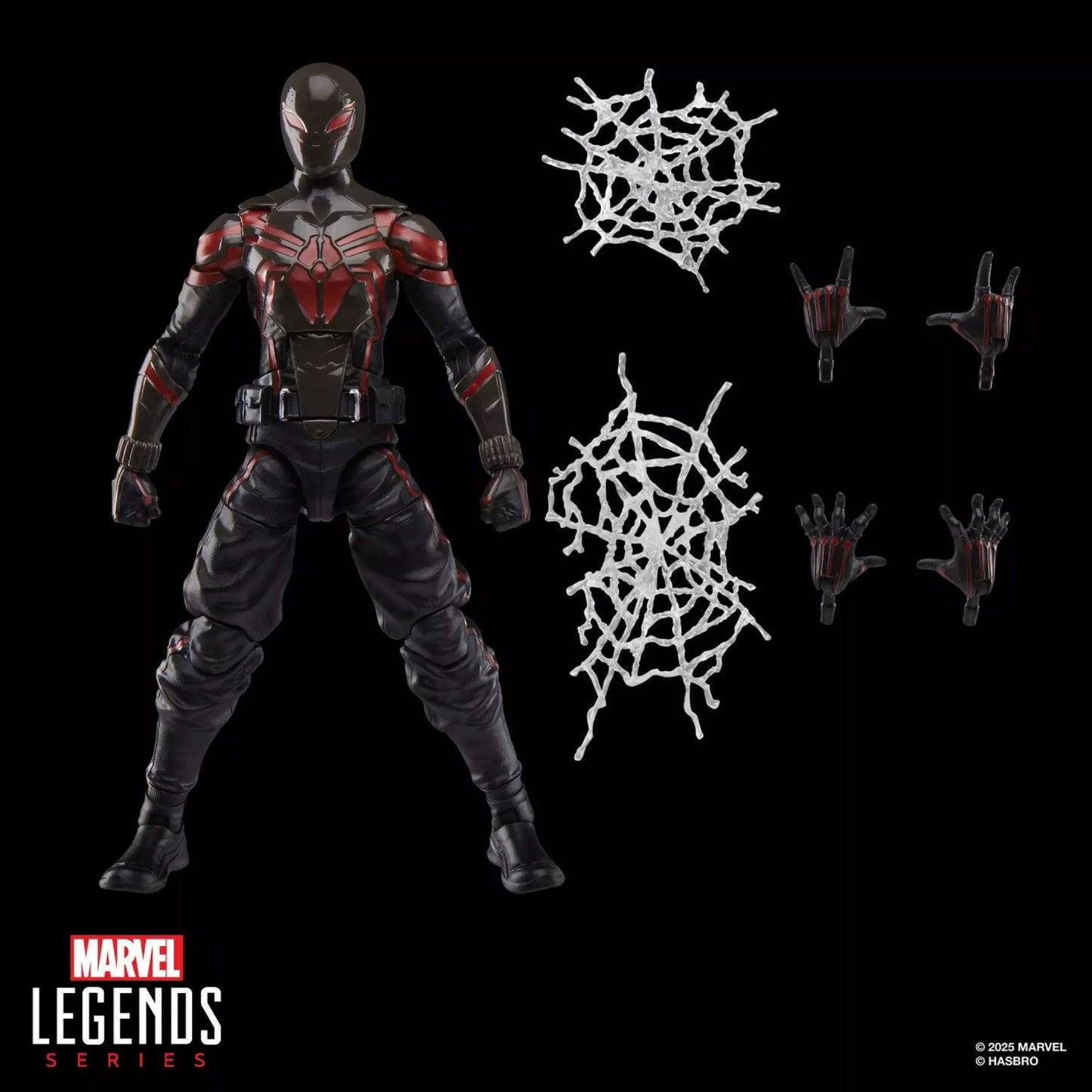 MARVEL LEGENDS MILES MORALES BROOKLYN 2099 SUIT - GAMERVERSE SPIDER MAN 2 FIGURE