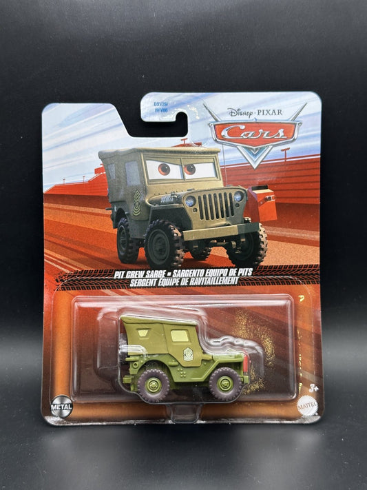 DISNEY PIXAR CARS - PIT CREW SARGE - CARS - DIECAST
