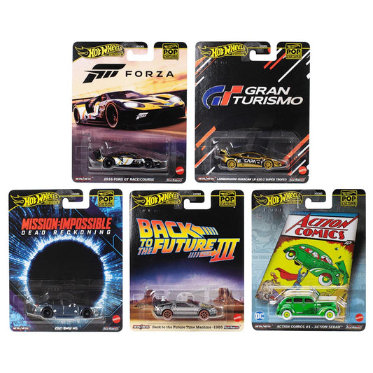 HOT WHEELS - POP CULTURE FULL SET MIX 5 (2025)