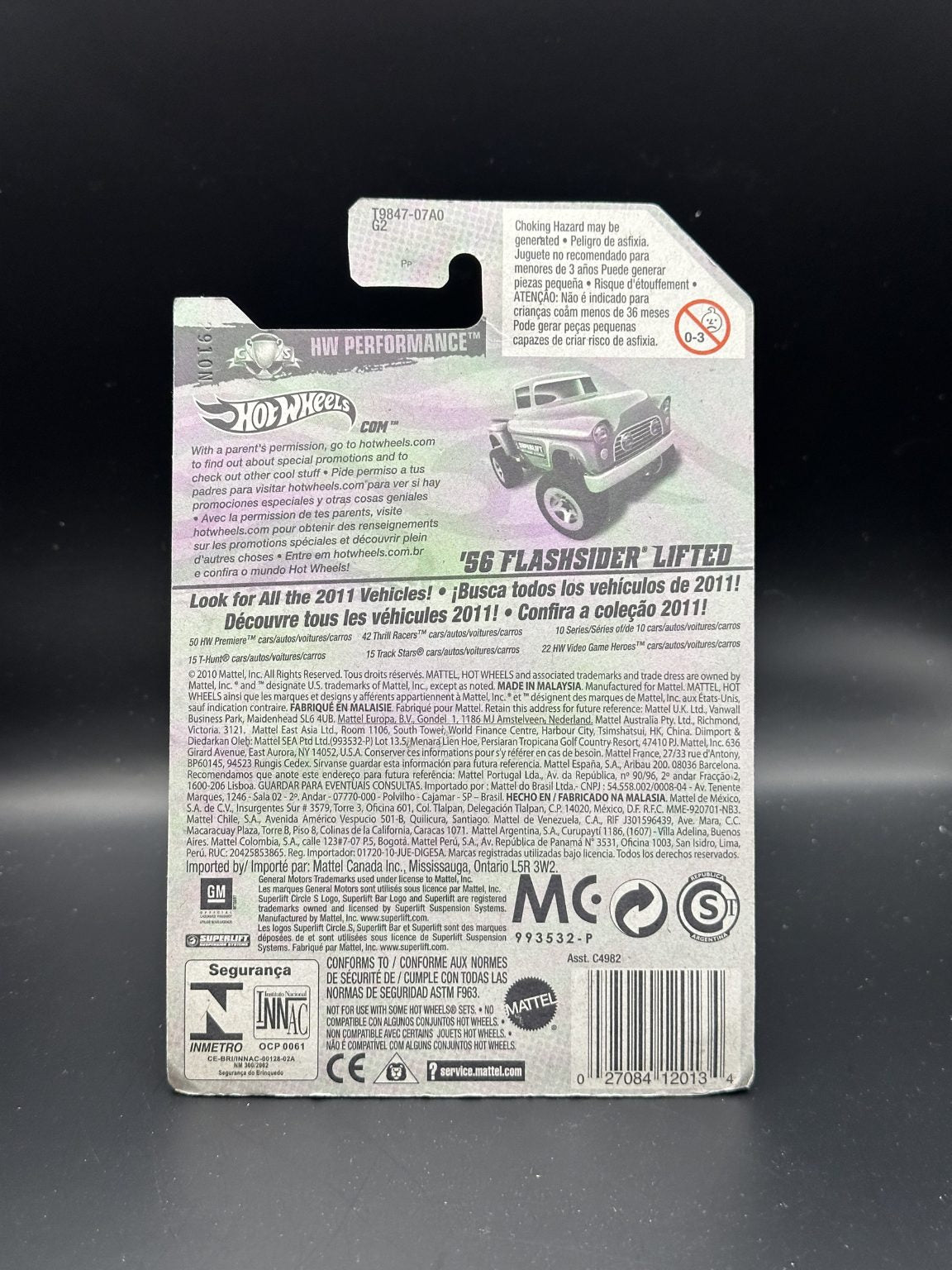 HOT WHEELS - 56 FLASHSIDER LIFTED (2011) - HW PERFORMANCE 10/10