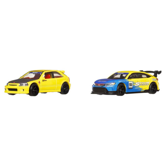 HOT WHEELS - HONDA CIVIC TYPE R (2025) - 2 PACK - PREMIUM / CAR CULTURE