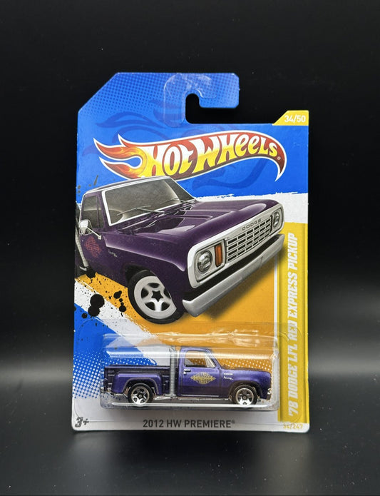 HOT WHEELS - 1978 DODGE LIL RED EXPRESS TRUCK (2012) - HW 2012 NEW MODELS 34/50