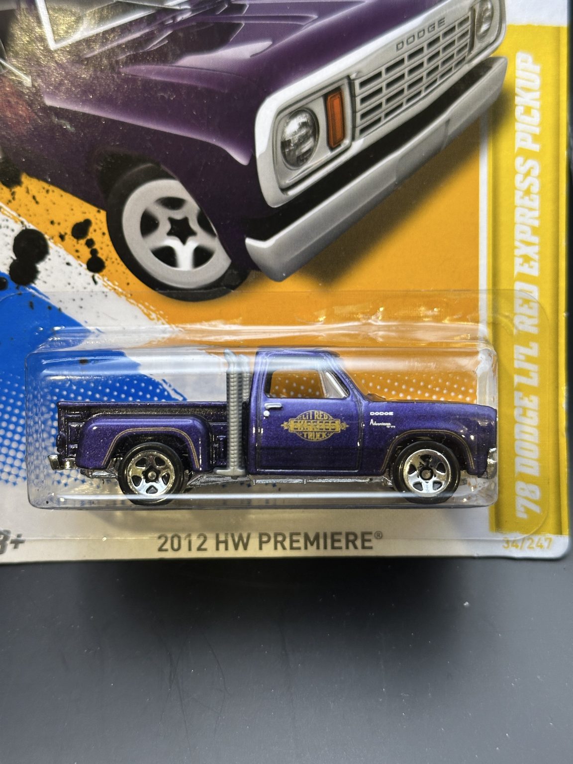 HOT WHEELS - 1978 DODGE LIL RED EXPRESS TRUCK (2012) - HW 2012 NEW MODELS 34/50